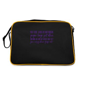 Baptism Gift - Retro Bag - black/gold - Back