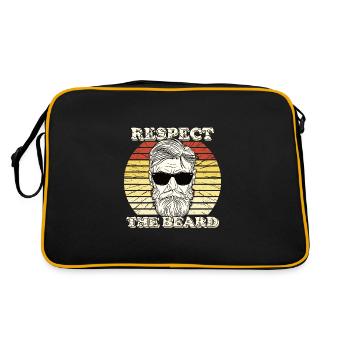 Cadeau idéal pour les porteurs de barbe | 3 jours barbe - Sac Retro - noir/or - Dos