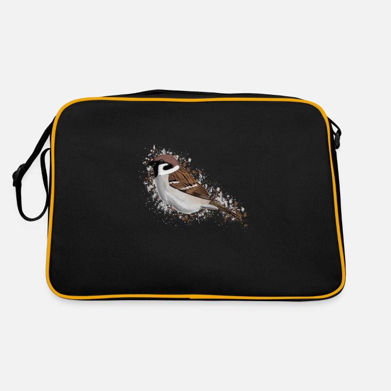 Field Sparrow Bird Bird Lover Birdwatcher Retro Bag