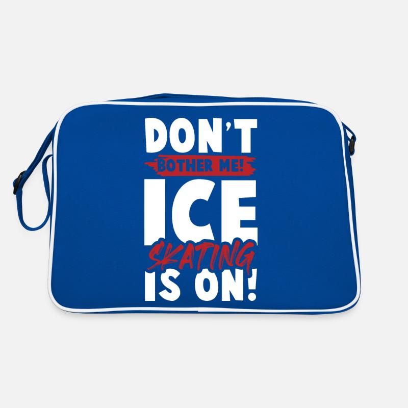 eislauf eisläufer Retro Tasche