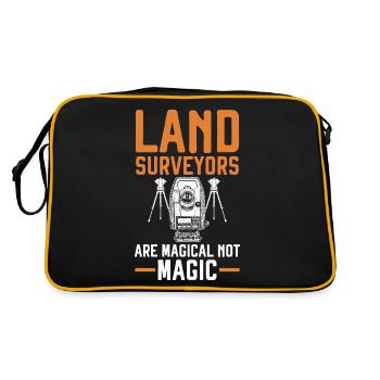 Les arpenteurs sont magiques, pas magiques, landverme - Sac Retro - noir/or - Dos