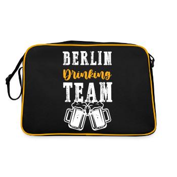 Berlin Drinking Team - Sac Retro - noir/or - Dos