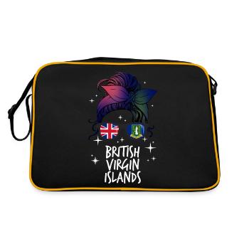 British Virgin Islands - Retro Bag - black/gold - Back