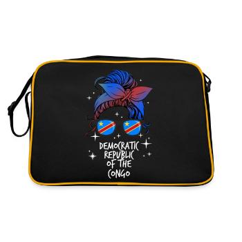 République démocratique du Congo - Sac Retro - noir/or - Dos