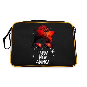 Papouasie-Nouvelle-Guinée - Sac Retro - noir/or - Dos