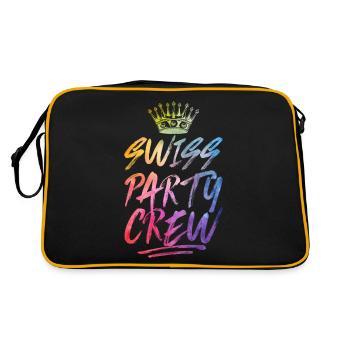 Swiss Party Crew Bunt Schweiz - Retro Bag - black/gold - Back