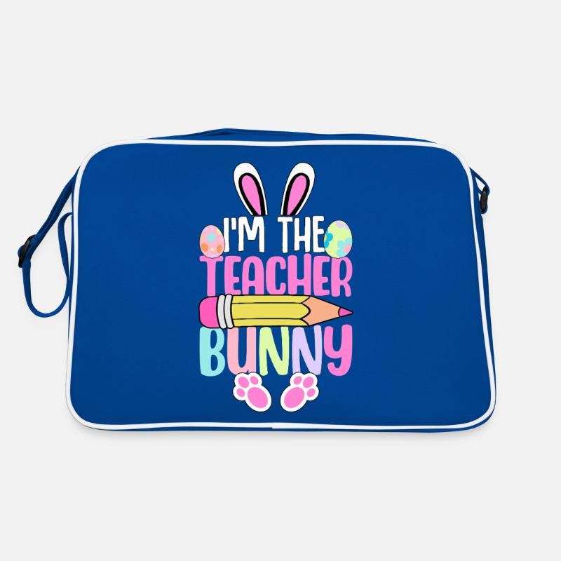 Ich bin der Lehrerhase Retro Tasche