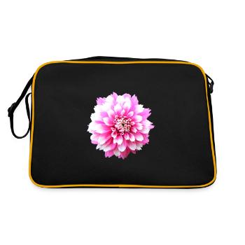 Fleur Rose Rose Fleur Fleurs Rose Rose Fleurs - Sac Retro - noir/or - Dos