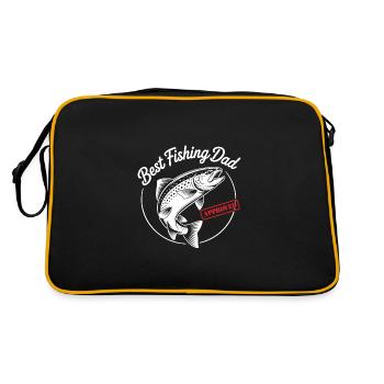 Bester Angelpapa Meilleur papa pêcheur approuvé - Sac Retro - noir/or - Dos