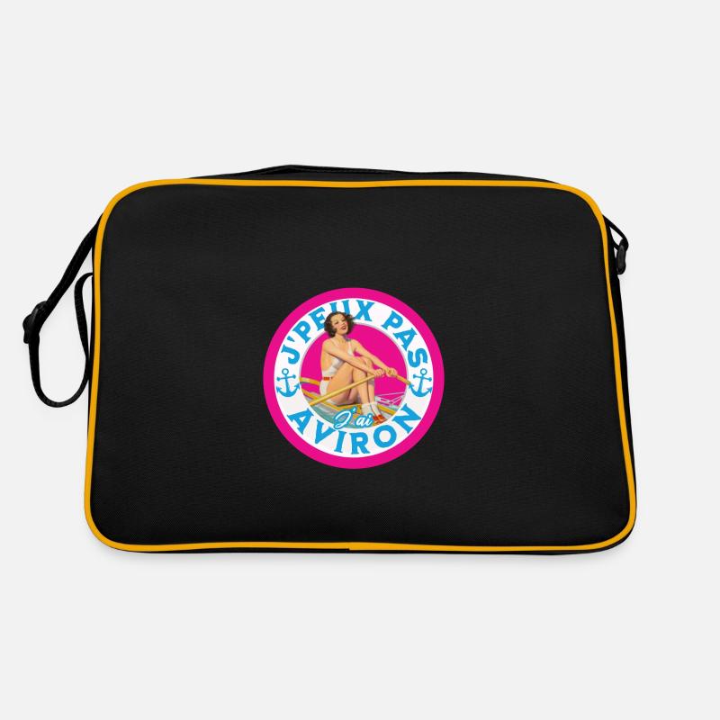 J peux pas j ai aviron - Sac Retro - noir/or