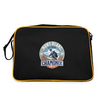 Mont Blanc Chamonix vintage - Sac Retro - noir/or - Dos