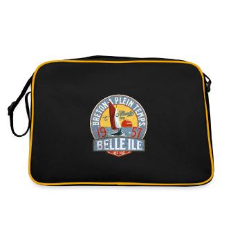 Breton à plein temps Belle Ile - Sac Retro - noir/or - Dos