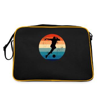Pénalité de joueur de football Soccer Striker - Sac Retro - noir/or - Dos