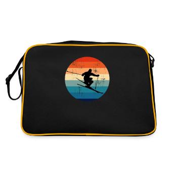 Ski Freestyle Freeride Slopestyle Sports d'hiver - Sac Retro - noir/or - Dos