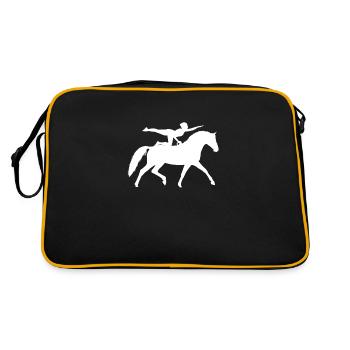 Vaulting Horse Vaulting Riding - Retro Bag - black/gold - Back