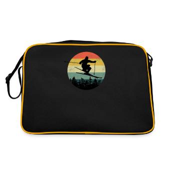 Ski Freeride Sports d'hiver Ski Freeride Powder - Sac Retro - noir/or - Dos