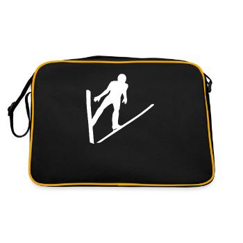 Ski jumping ski jumping ski jumpers - Retro Bag - black/gold - Back