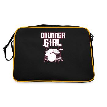 drummer girl tenue de batterie pour percussion - Sac Retro - noir/or - Dos