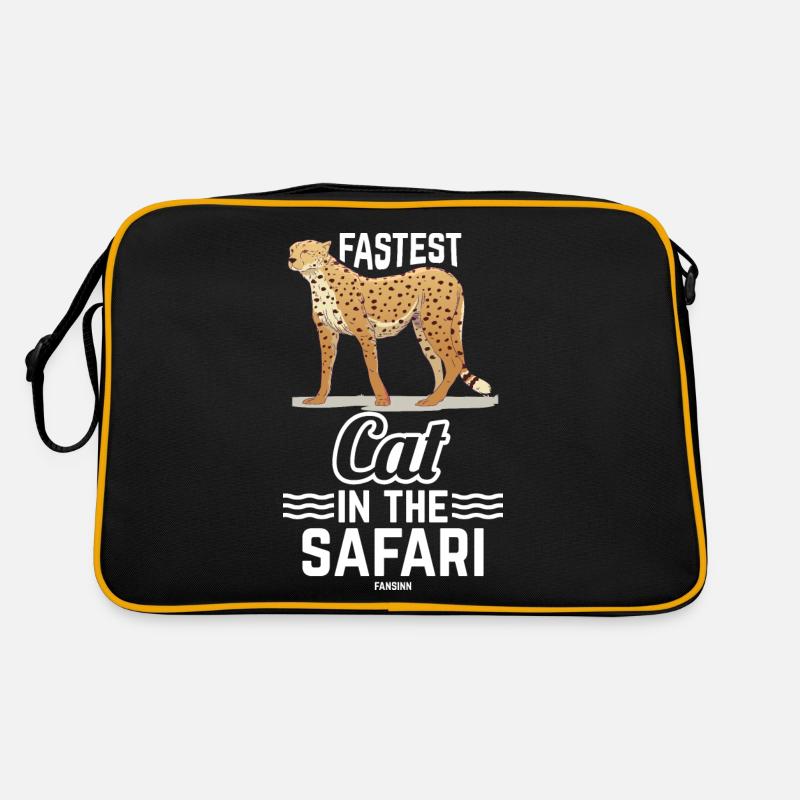 Chat le plus rapide du safari Sac Retro