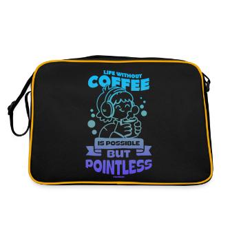 Café - Sac Retro - noir/or - Dos