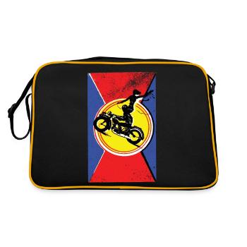 Vintage Style Circus Poster - Retro Bag - black/gold - Back