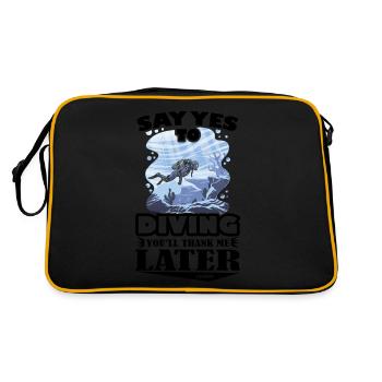 Dive - Retro Bag - black/gold - Back