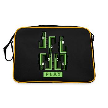 Crocodile Game - Retro Bag - black/gold - Back