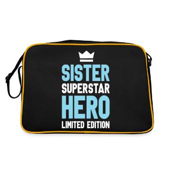 Sister Limited Edition Saying - Sac Retro - noir/or - Dos