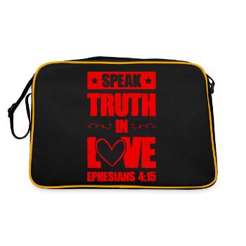 Versets d’amour bibliques - Sac Retro - noir/or - Dos