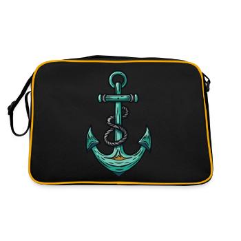 Anchor Icon Harbor - Sac Retro - noir/or - Dos