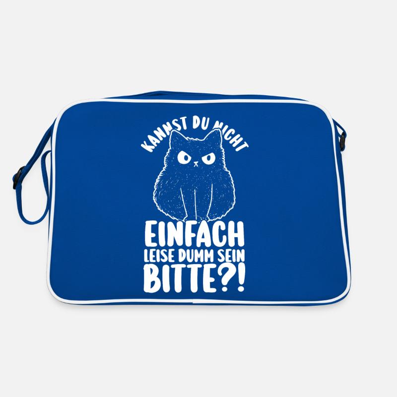 Kannst Du Nicht Einfach Leise Dumm Sein Retro Tasche
