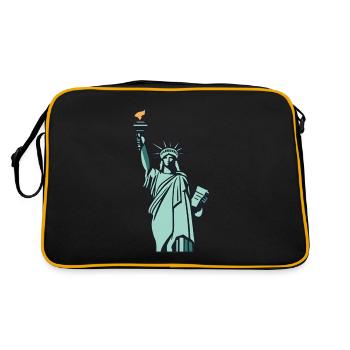 Statue - Sac Retro - noir/or - Dos