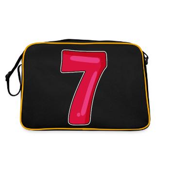 7 - Retro Bag - black/gold - Back