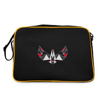 NRNF Origami Eagle Stil - Retro Tasche - Schwarz/Gold - Hinten