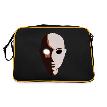 Dark and Light Character Transformation - Retro Bag - black/gold - Back