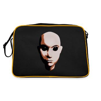 Créature mystique aux yeux noirs - Sac Retro - noir/or - Dos