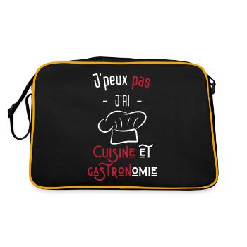 j'peux pas j'ai cuisine et gastronomie - Sac Retro - noir/or - Dos