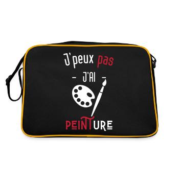 j'peux pas j'ai peinture - Sac Retro - noir/or - Dos