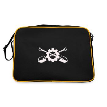 Shovel - Spade - Construction site - Retro Bag - black/gold - Back