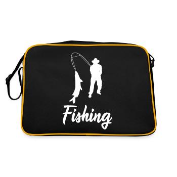 Pêche pêche pêche - Sac Retro - noir/or - Dos