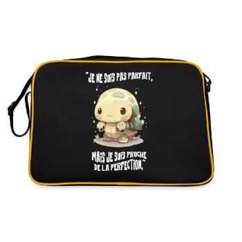 je ne suis pas parfait - Sac Retro - noir/or - Dos