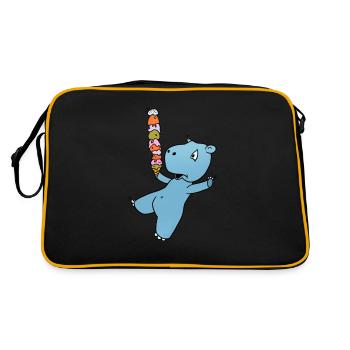 Hippopotame Glace - Sac Retro - noir/or - Dos