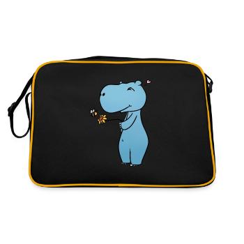 Fleur d’hippopotame - Sac Retro - noir/or - Dos
