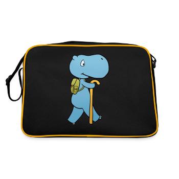 Randonnée hippopotame - Sac Retro - noir/or - Dos