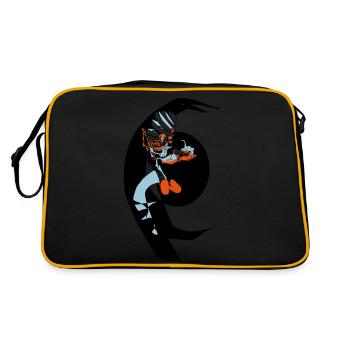 Geist - Retro Tasche - Schwarz/Gold - Hinten
