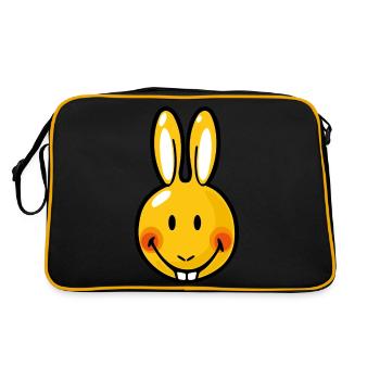 Smiley Rabbit - Sac Retro - noir/or - Dos
