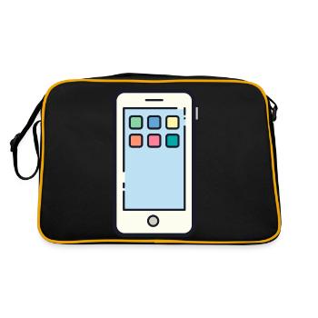 cellulaire - Sac Retro - noir/or - Dos