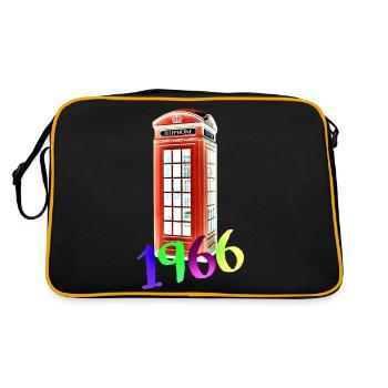 Phone booth Phone 1966 - Retro Bag - black/gold - Back