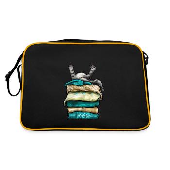 Jasper, the morning grouch - Retro Bag - black/gold - Back