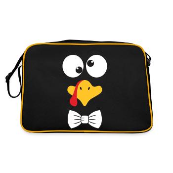 Drôle de dinde Face Boy - Sac Retro - noir/or - Dos